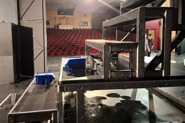 Wasserschaden im Volkstheater Bautzen