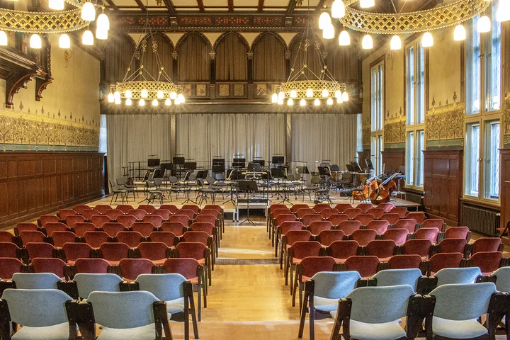 Probe und Konzertsaal