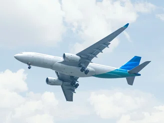 Flugzeug in der Luft