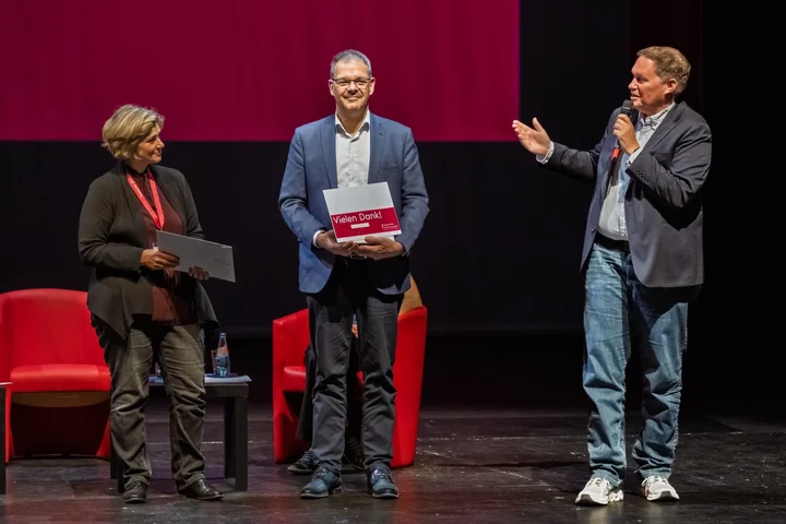 Melanie Hirsch, Christoph Dittrich und Carsten Brosda