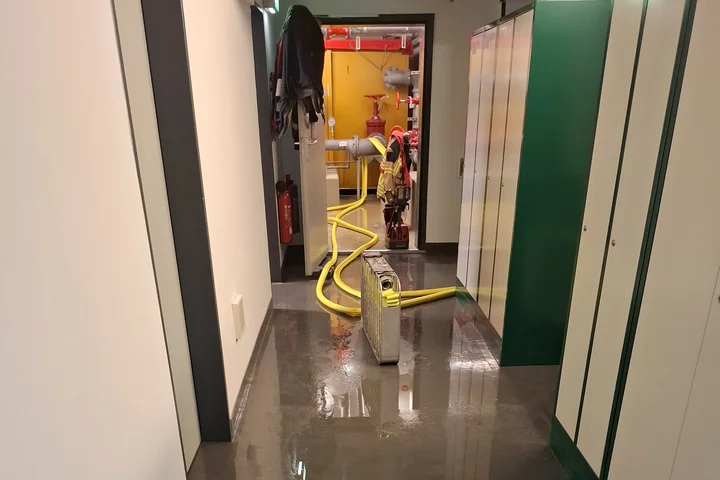 Wasserschaden im Volkstheater Bautzen.